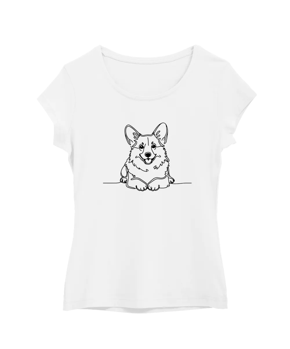 Corgi line art
