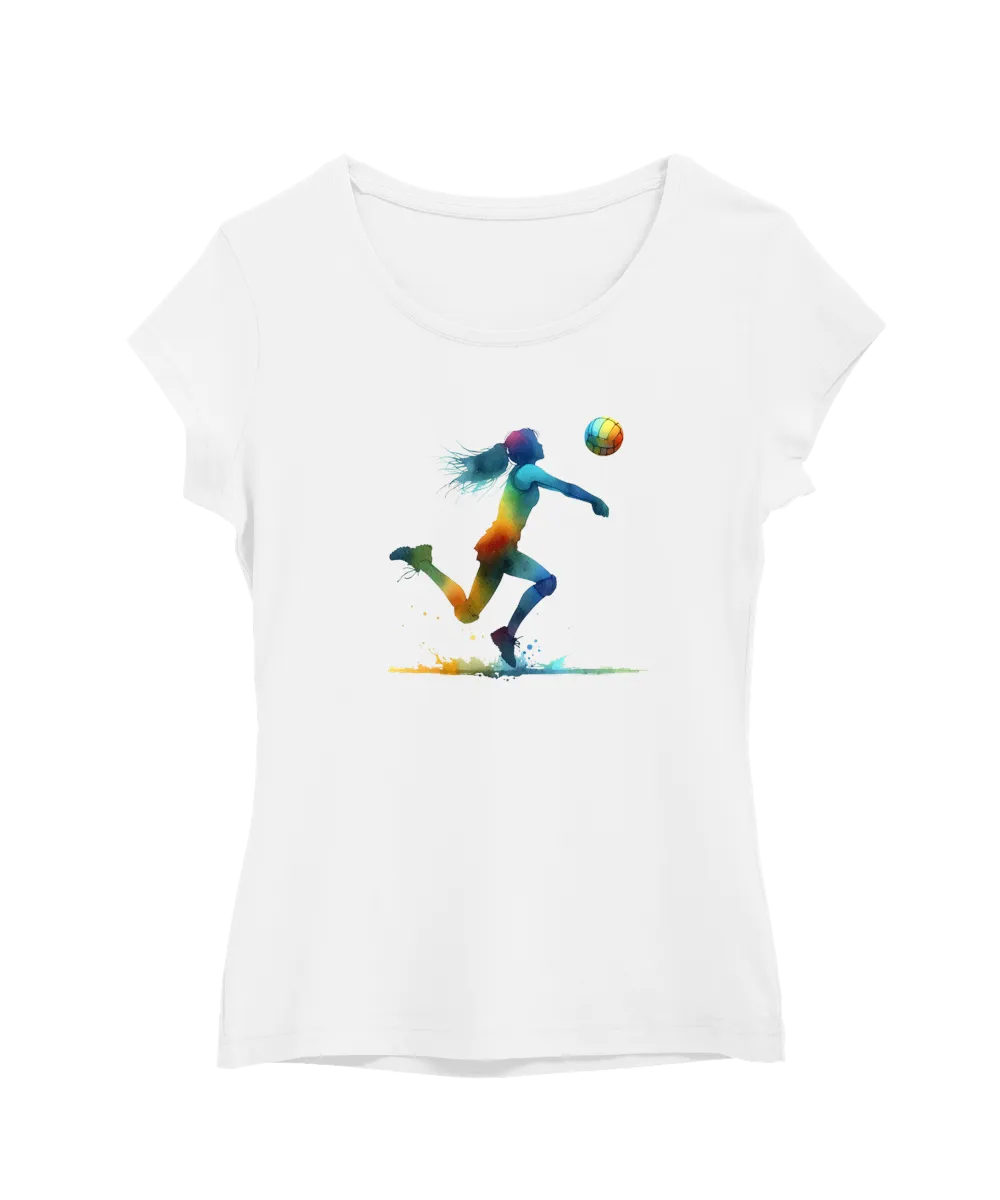 Volleyball girl siluette