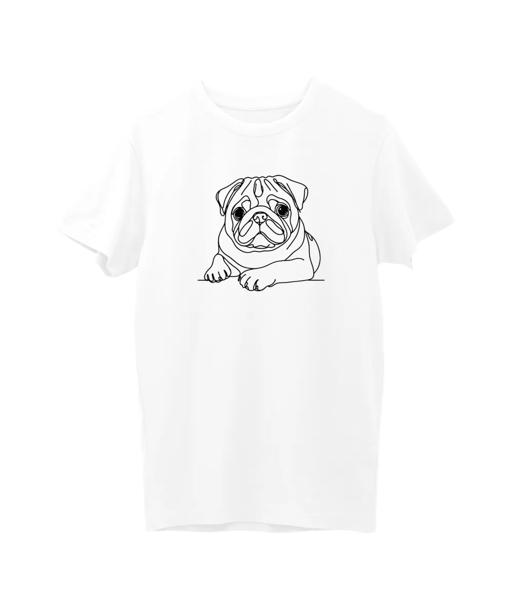 Pug line art