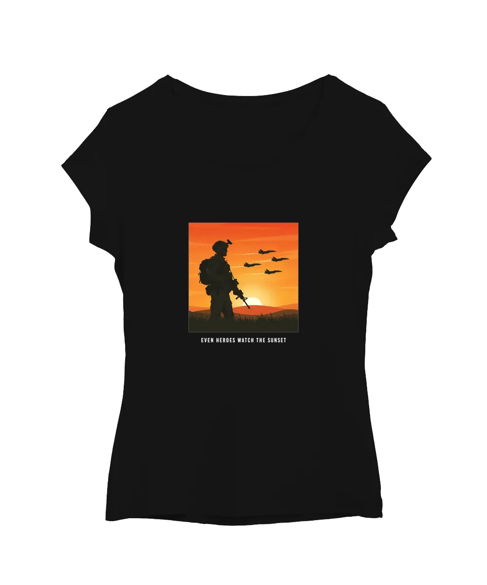 Even heroes watch the sunset