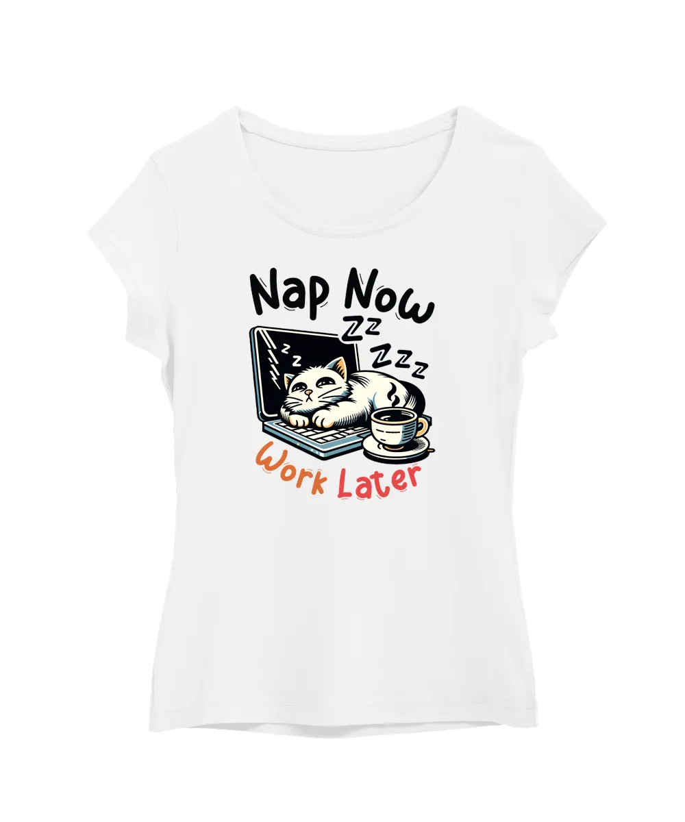 Nap Now Work Later Kočka