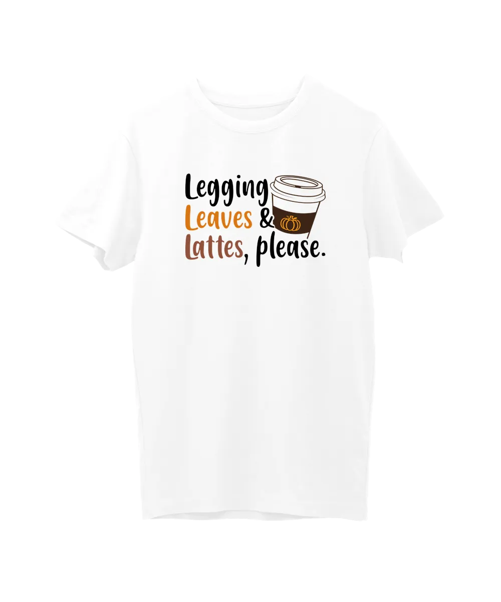 Leggings Leaves Latte Please